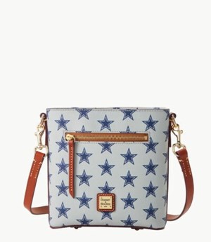 Multicolor Dooney And Bourke NFL Cowboys Small Zip Women's Crossbody Bags | 86PBRETYS