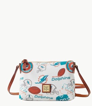 Multicolor Dooney And Bourke NFL Dolphins Women's Crossbody Bags | 09DQVLTOA