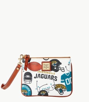 Multicolor Dooney And Bourke NFL Jaguars Stadium Women's Wristlets | 03BUKMVGC