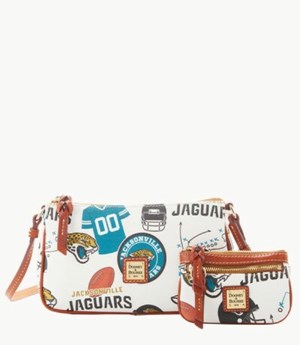 Multicolor Dooney And Bourke NFL Jaguars Lexi Women's Crossbody Bags | 20VPBOTZR