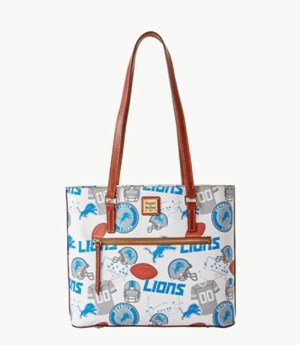 Multicolor Dooney And Bourke NFL Lions Women's Shopper Bag | 38WECRPKG