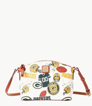 Multicolor Dooney And Bourke NFL Packers Suki Women's Crossbody Bags | 37LPCHSTV