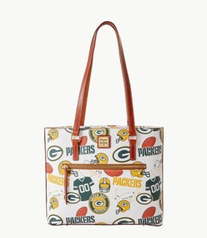 Multicolor Dooney And Bourke NFL Packers Women's Shopper Bag | 72WNTHFUD