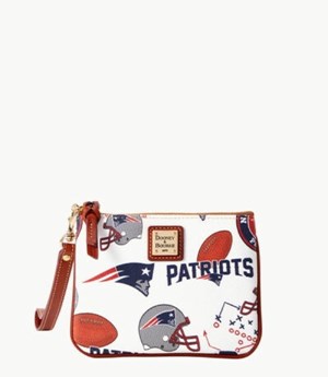 Multicolor Dooney And Bourke NFL Patriots Stadium Women's Wristlets | 61SFWGTAO