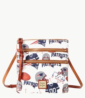 Multicolor Dooney And Bourke NFL Patriots Women's Crossbody Bags | 65AVBPUXN