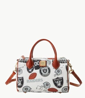 Multicolor Dooney And Bourke NFL Raiders Barrel Women's Satchel Bags | 01RBZPJUN