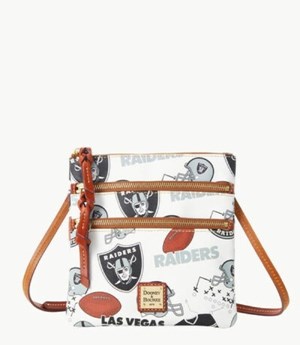 Multicolor Dooney And Bourke NFL Raiders Women's Crossbody Bags | 37FIMLZEC