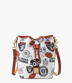 Multicolor Dooney And Bourke NFL Raiders Small Women's Crossbody Bags | 74QZGMHWI