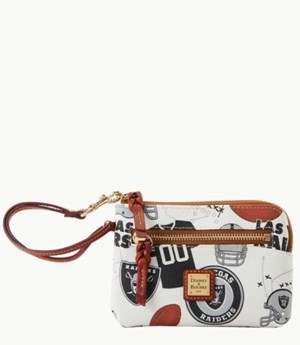 Multicolor Dooney And Bourke NFL Raiders Zip Around Women's Wristlets | 78IUVCEWS