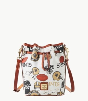 Multicolor Dooney And Bourke NFL Saints Small Women's Crossbody Bags | 06VEZWGRB