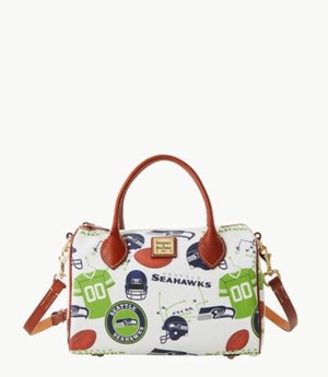 Multicolor Dooney And Bourke NFL Seahawks Barrel Women's Satchel Bags | 93WKYBNDQ