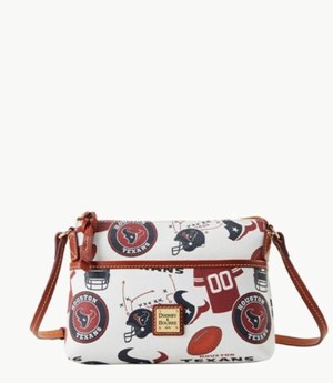 Multicolor Dooney And Bourke NFL Texans Ginger Women's Crossbody Bags | 43IHTFBZS