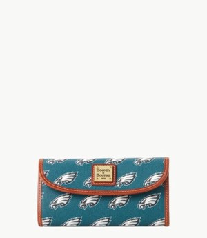 Olive Dooney And Bourke NFL Eagles Continental Women's Clutch Bag | 45MJCTPVE