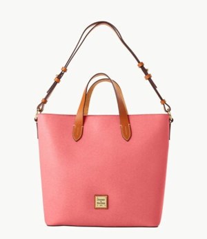 Pink Dooney And Bourke Saffiano Lilliana Women's Tote Bags | 59QRAPWMY