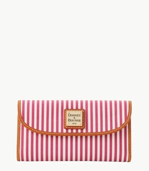 Pink Dooney And Bourke Seaview Continental Women's Clutch Bag | 25PHFOVZB