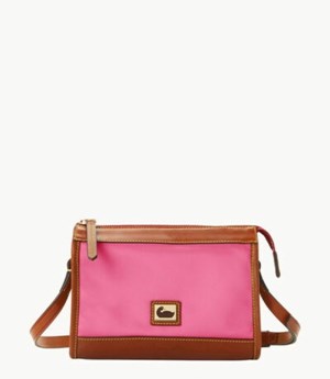 Pink Dooney And Bourke Wayfarer Zip Women's Crossbody Bags | 17MUHPBER