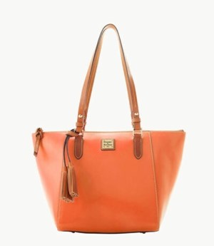 Pink Dooney And Bourke Wexford Leather Maxine Women's Tote Bags | 16AZBEOWD