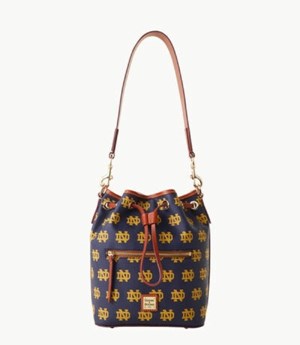 Purple Dooney And Bourke NCAA Notre Dame Women's Shoulder Bags | 95UHRFJMW