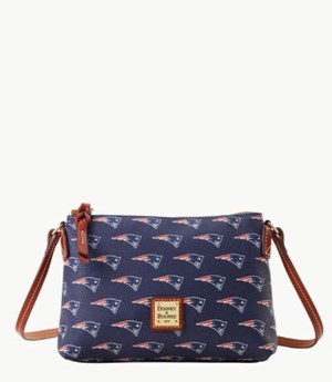 Purple Dooney And Bourke NFL Patriots Women's Crossbody Bags | 52YDAZGCF