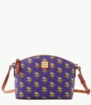 Purple Dooney And Bourke NFL Vikings Suki Women's Crossbody Bags | 69FJATNZS