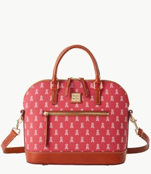 Red Dooney And Bourke MLB Angels Domed Zip Women's Satchel Bags | 37RGCYJHQ