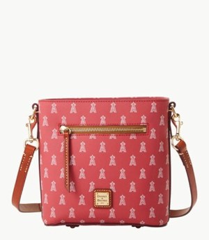 Red Dooney And Bourke MLB Angels Small Zip Women's Crossbody Bags | 41RBZOUSJ