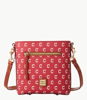 Red Dooney And Bourke MLB Indians Small Zip Women's Crossbody Bags | 09LRDHQPZ