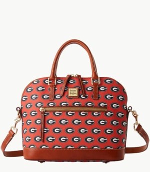 Red Dooney And Bourke NCAA Georgia Domed Zip Women's Satchel Bags | 34MORLAJZ