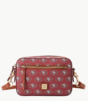 Red Dooney And Bourke NFL 49ers Camera Zip Women's Crossbody Bags | 28SBMCDOH