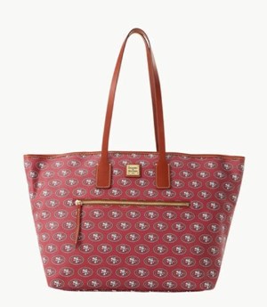 Red Dooney And Bourke NFL 49ers Large Women's Tote Bags | 91KYFIBAX