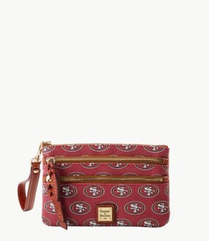 Red Dooney And Bourke NFL 49ers Triple Zip Women's Wristlets | 47KZXSJID