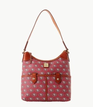 Red Dooney And Bourke NFL 49ers Zip Women's Hobo Bag | 61AYSDLMK