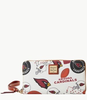 Red Dooney And Bourke NFL Az Cardinals Large Zip Around Women's Wristlets | 57CNFSGIW