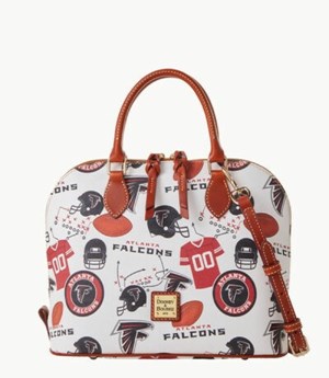 Red Dooney And Bourke NFL Falcons Zip Zip Women's Satchel Bags | 73KTZOQBX