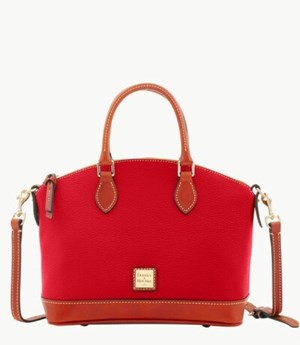 Red Dooney And Bourke Pebble Grain Darcy Women's Satchel Bags | 82QVALSYC