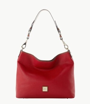 Red Dooney And Bourke Pebble Grain Extra Large Women's Shoulder Bags | 63FHUWIEA