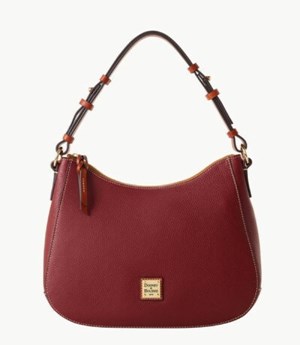 Red Dooney And Bourke Pebble Grain Kiley Women's Hobo Bag | 59ULMBOHA