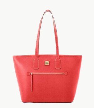 Red Dooney And Bourke Saffiano Women's Tote Bags | 94BAZGNFC