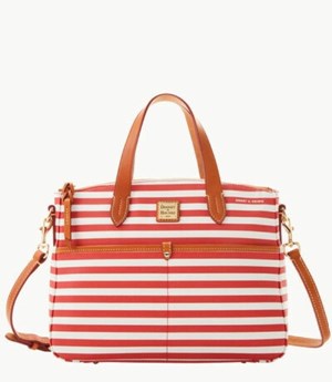 Red Dooney And Bourke Sullivan Coated Cotton Small Daniella Women's Crossbody Bags | 21TXLKCBP