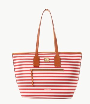 Red Dooney And Bourke Sullivan Coated Cotton Women's Tote Bags | 39ANVIYJW