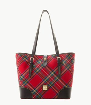 Red Dooney And Bourke Tartan Dover Women's Tote Bags | 42XTRKGJM