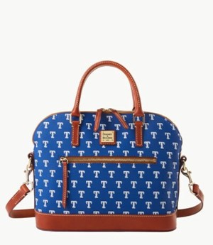 Royal Dooney And Bourke MLB Rangers Domed Zip Women's Satchel Bags | 25YJDLOPU