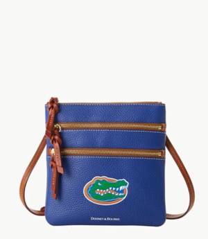 Royal Dooney And Bourke NCAA Florida Triple Zip Women's Crossbody Bags | 51HRMWFIC