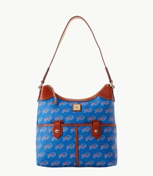 Royal Dooney And Bourke NFL Bills Zip Women's Hobo Bag | 64TRIHZPU