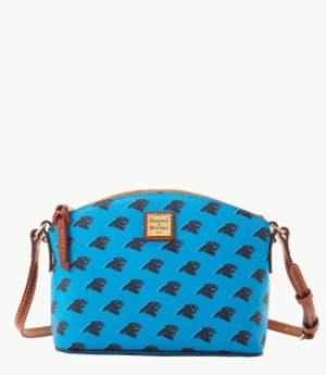 Turquoise Dooney And Bourke NFL Panthers Suki Women's Crossbody Bags | 47FNYDWZS