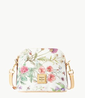 White Dooney And Bourke Botanical Collection Zip Domed Women's Crossbody Bags | 01ACJUOPR