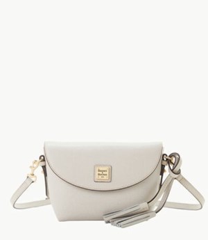 White Dooney And Bourke Saffiano Women's Crossbody Bags | 06OYLFCRJ