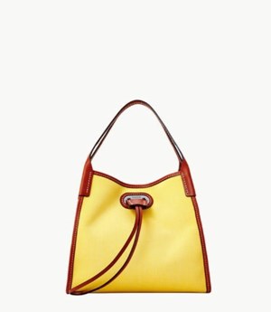 Yellow Dooney And Bourke Oncour Cabriolet Mini Full Up Women's Shoulder Bags | 25DMBHWTK