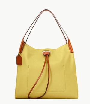 Yellow Dooney And Bourke Oncour Twist Full Up Women's Shoulder Bags | 81SOYJEGD