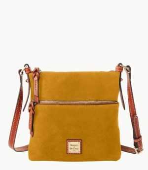 Yellow Dooney And Bourke Suede Letter Carrier Women's Crossbody Bags | 89JMDBOXH